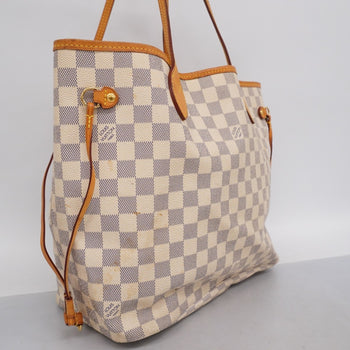 Louis Vuitton Tote Bag Damier Azur Neverfull Mm N51107 White