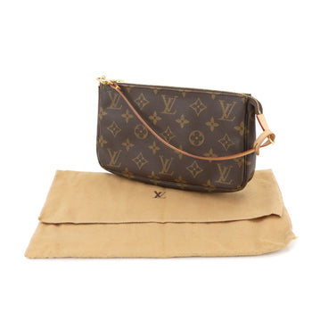 Louis Vuitton Louis Vuitton Monogram Pochette Accessoires Handbag Brown M51980 Gold Hardware