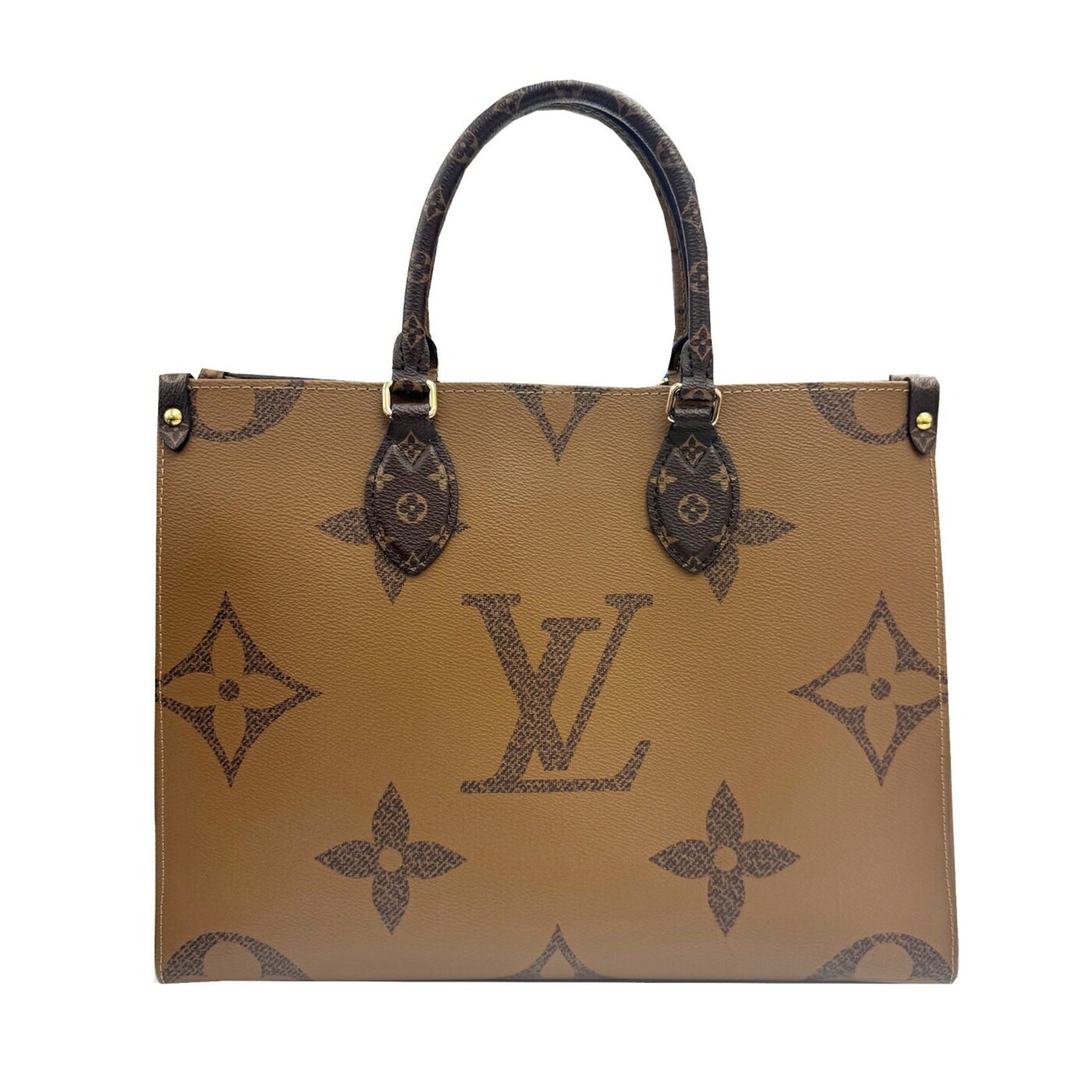 Louis Vuitton On The Go Mm M45321 Monogram Giant Reverse Tote Bag With Rfid