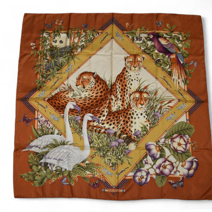 Salvatore Ferragamo Scarf/Muffler With Animal Motif