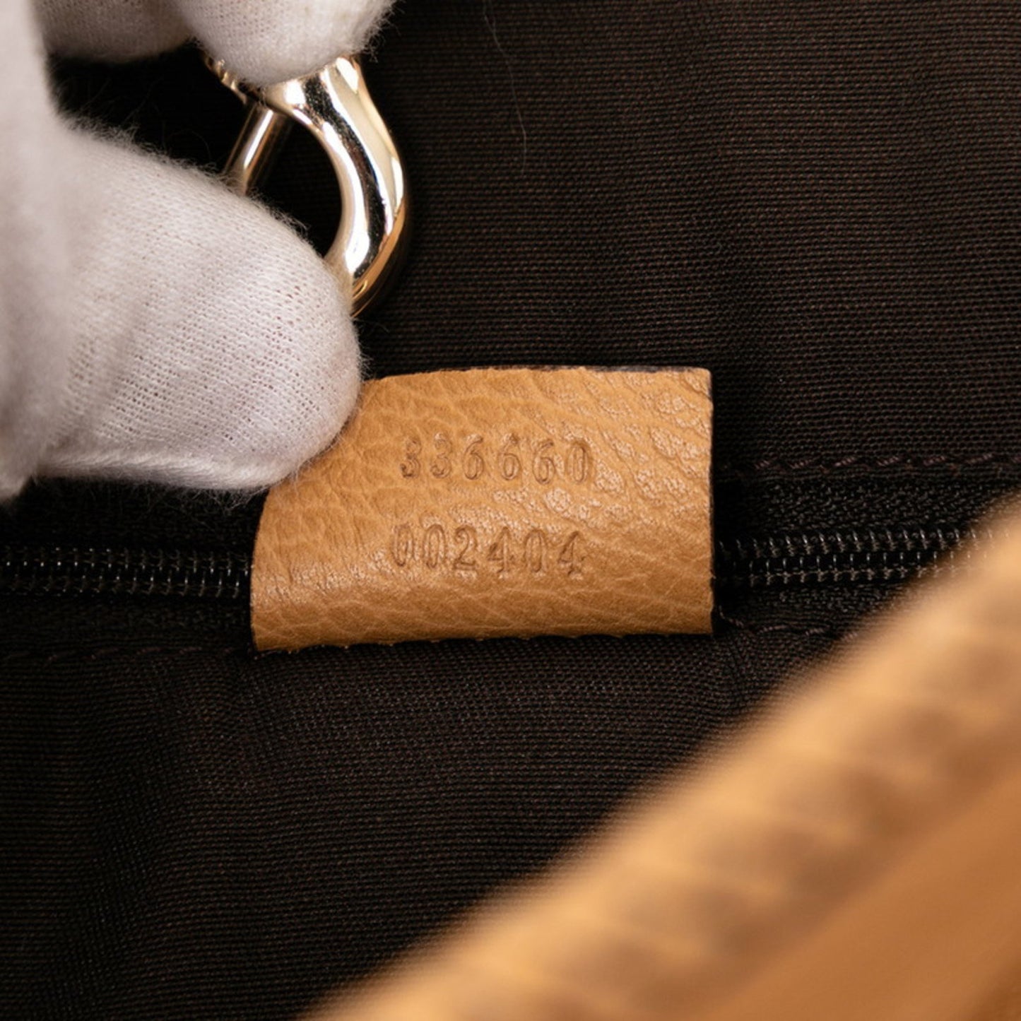 Gucci Braided Tote Bag 336660 Brown Leather