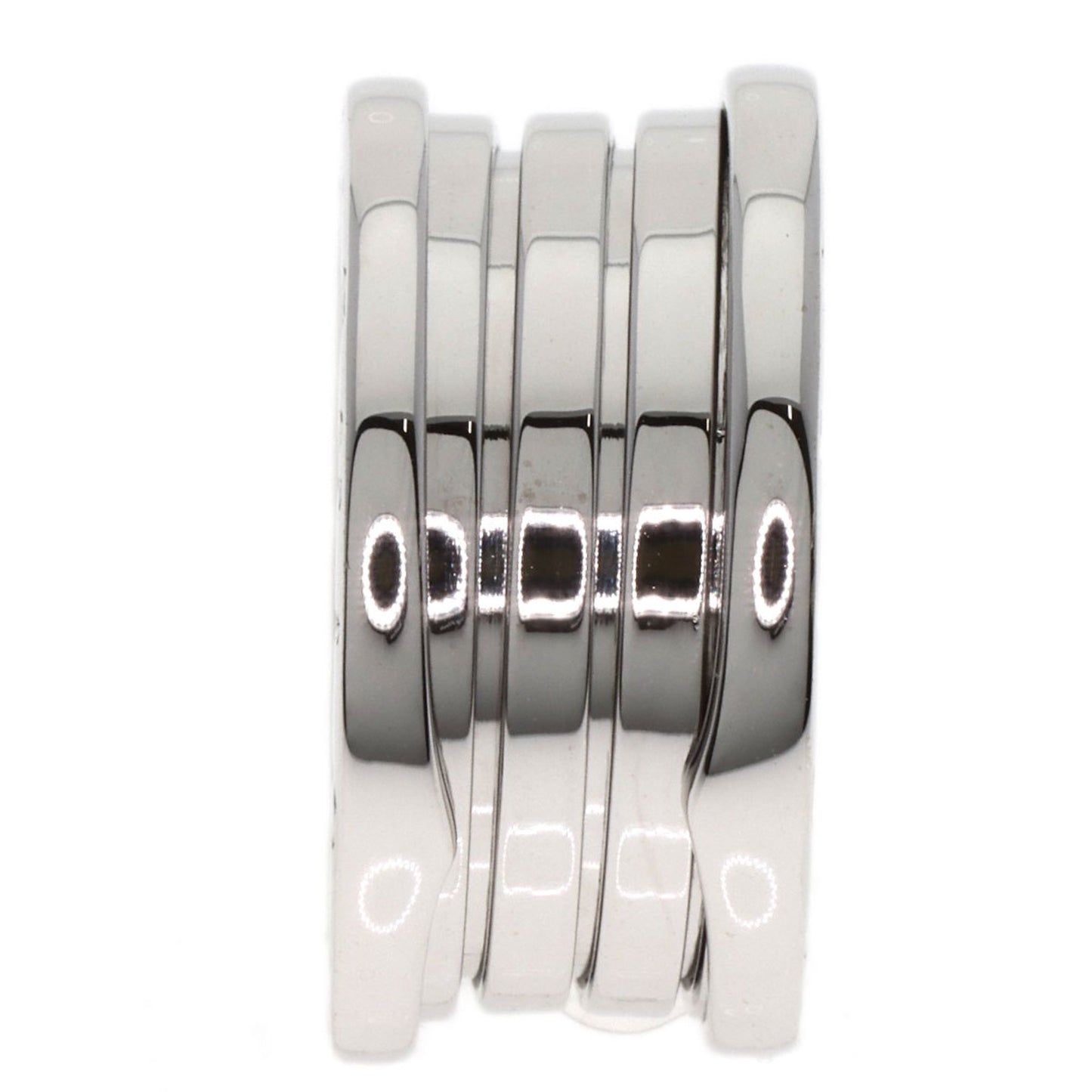 Bvlgari B-Zero1 4-Band #55 Ring In 18K White Gold