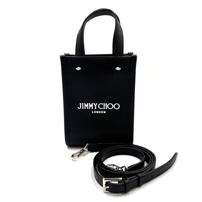 Jimmy Choo Mini N S Tote Tote Bag Black Leather