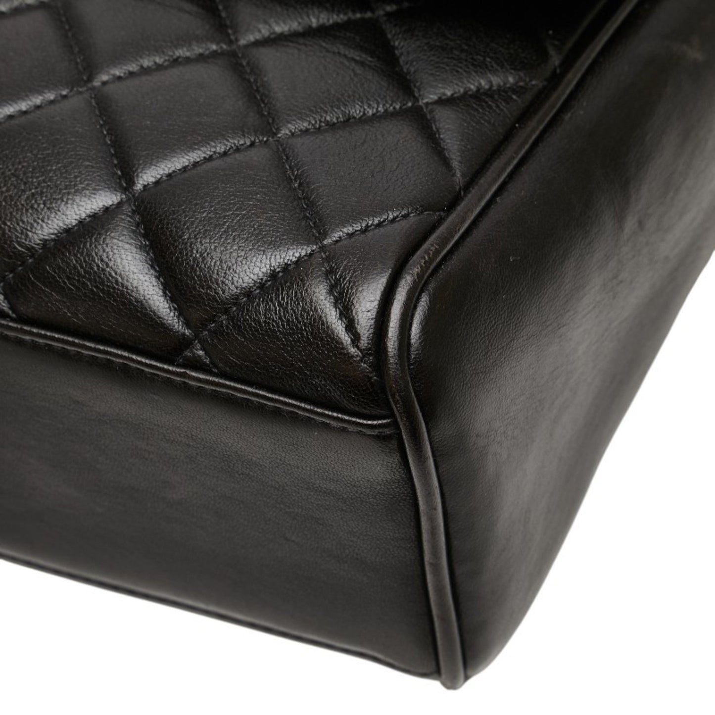 Chanel Matelasse Coco Mark Handbag In Black Lambskin