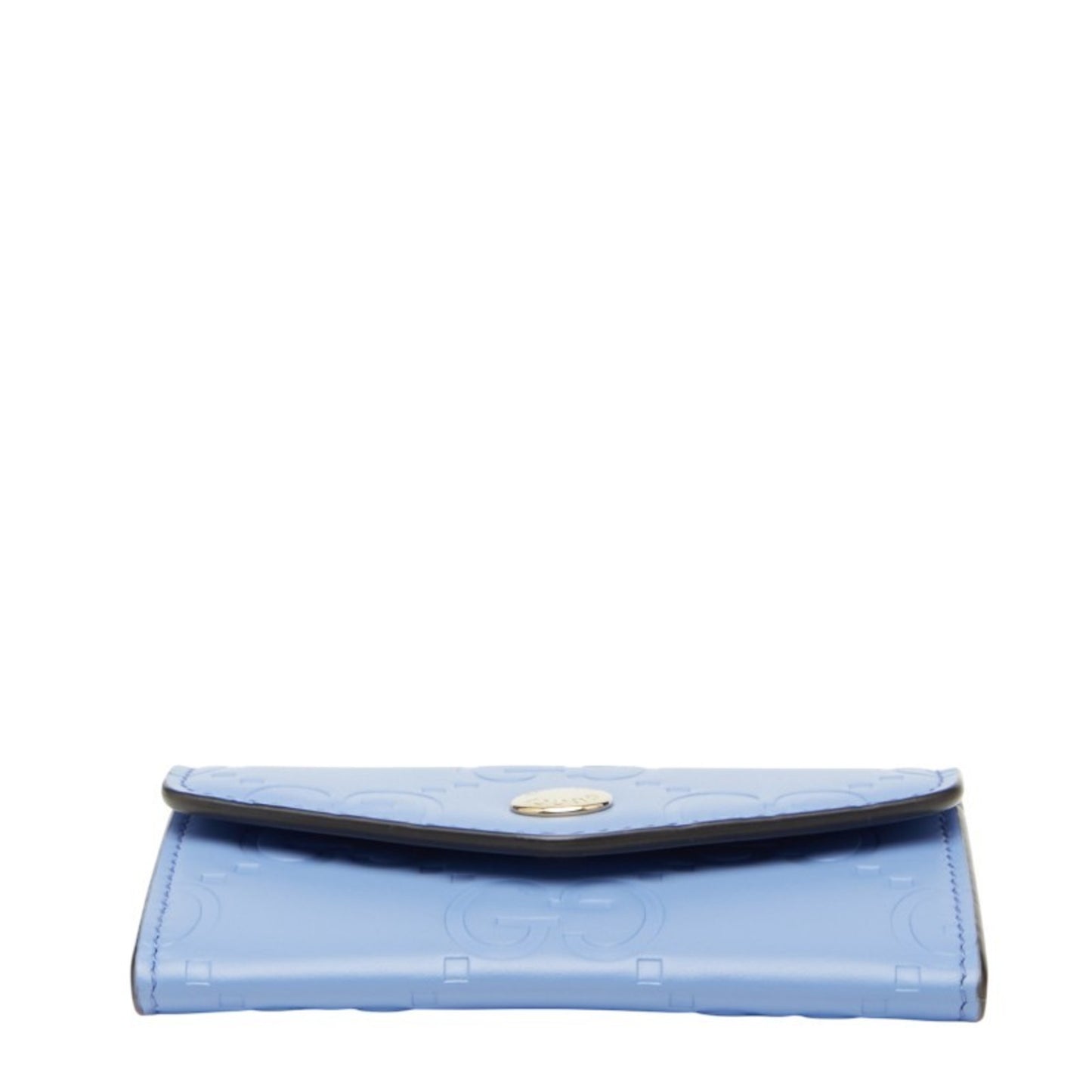 Gucci Gg Icon Business Card Case 772792 Purple Leather