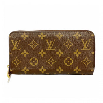 Louis Vuitton Monogram Zippy Wallet M41895 Brown Fuchsia