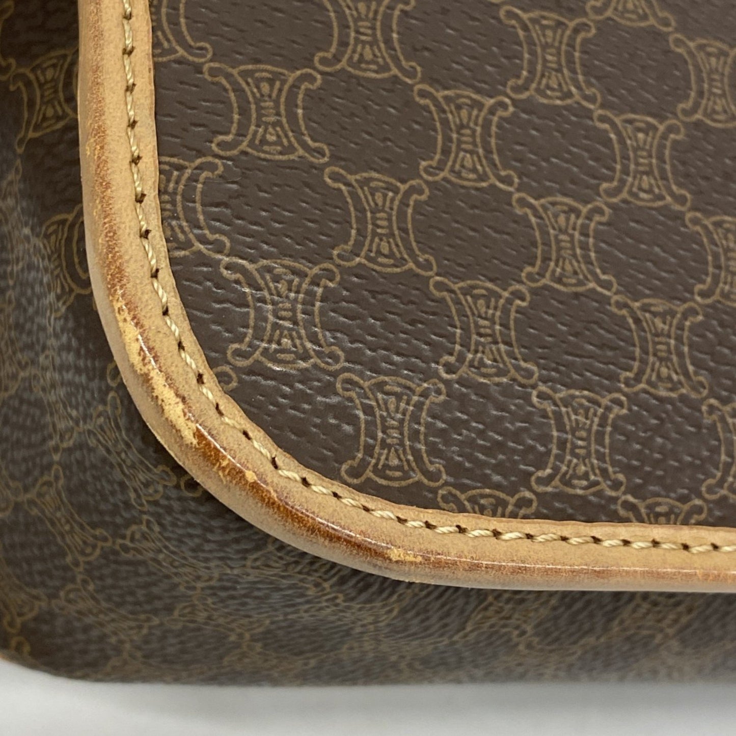 Celine Shoulder Bag Macadam Brown