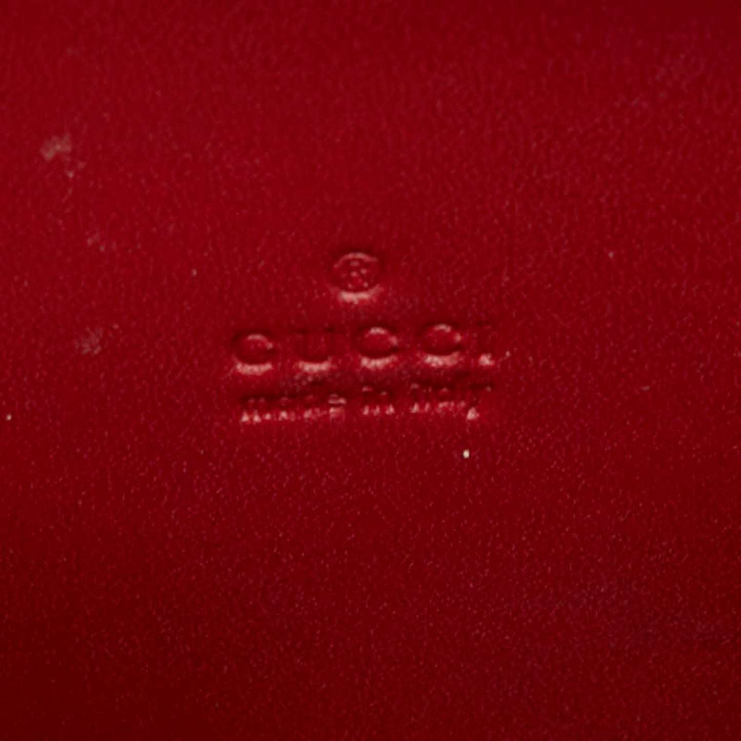Gucci Guccissima Wallet/Coin Case 115255 Red Leather