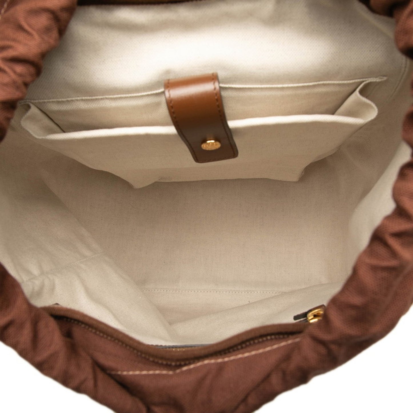 Gucci Gg Supreme Interlocking G Backpack 696013 Brown Leather