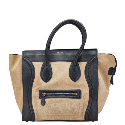 Celine Luggage Mini Shopper Handbag Tote Bag In Beige