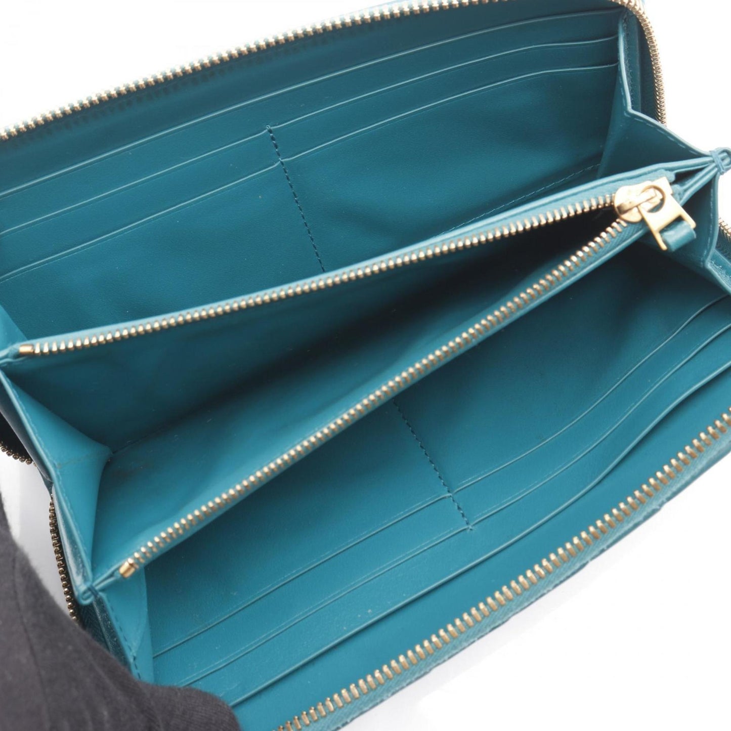 Bottega Veneta Intrecciato Round Long Wallet