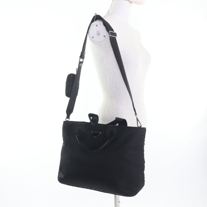 Prada 1Bg867 Re-Nylon Pouch/Shoulder Bag With Triangle Logo And Leather Detailing