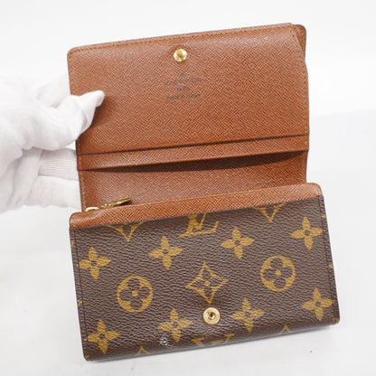 Louis Vuitton Monogram Porte Monnaie-Vieux-Tresor Wallet M61730 Brown