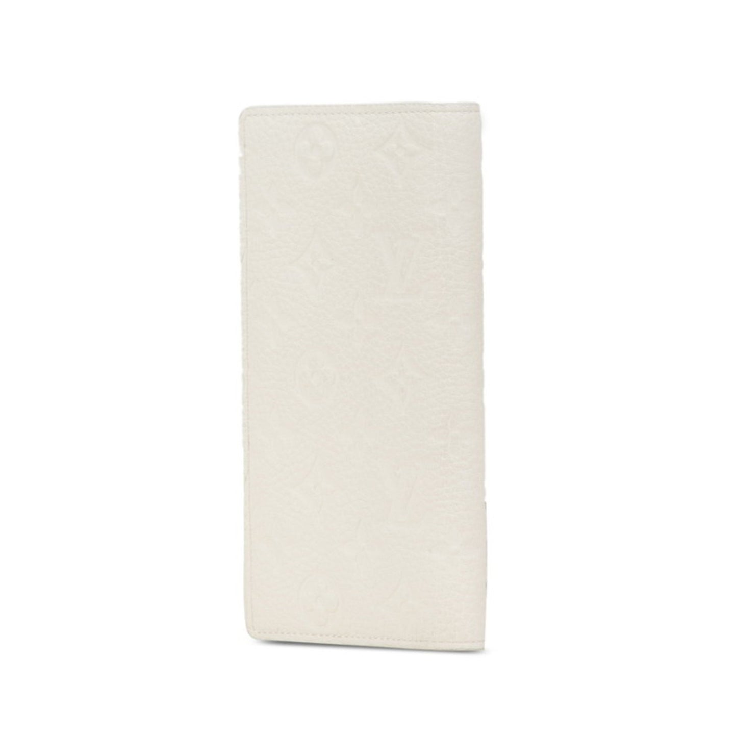 Louis Vuitton Monogram Empreinte Portefeuille Brazza Nm Long Wallet M83066 Full Moon White Leather