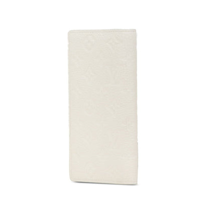 Louis Vuitton Monogram Empreinte Portefeuille Brazza Nm Long Wallet M83066 Full Moon White Leather