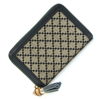 Gucci Diamante Round Wallet 224256 Green Canvas
