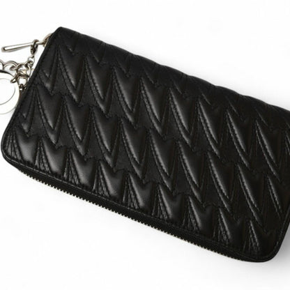 Christian Dior Diorissimo Silver Long Wallet