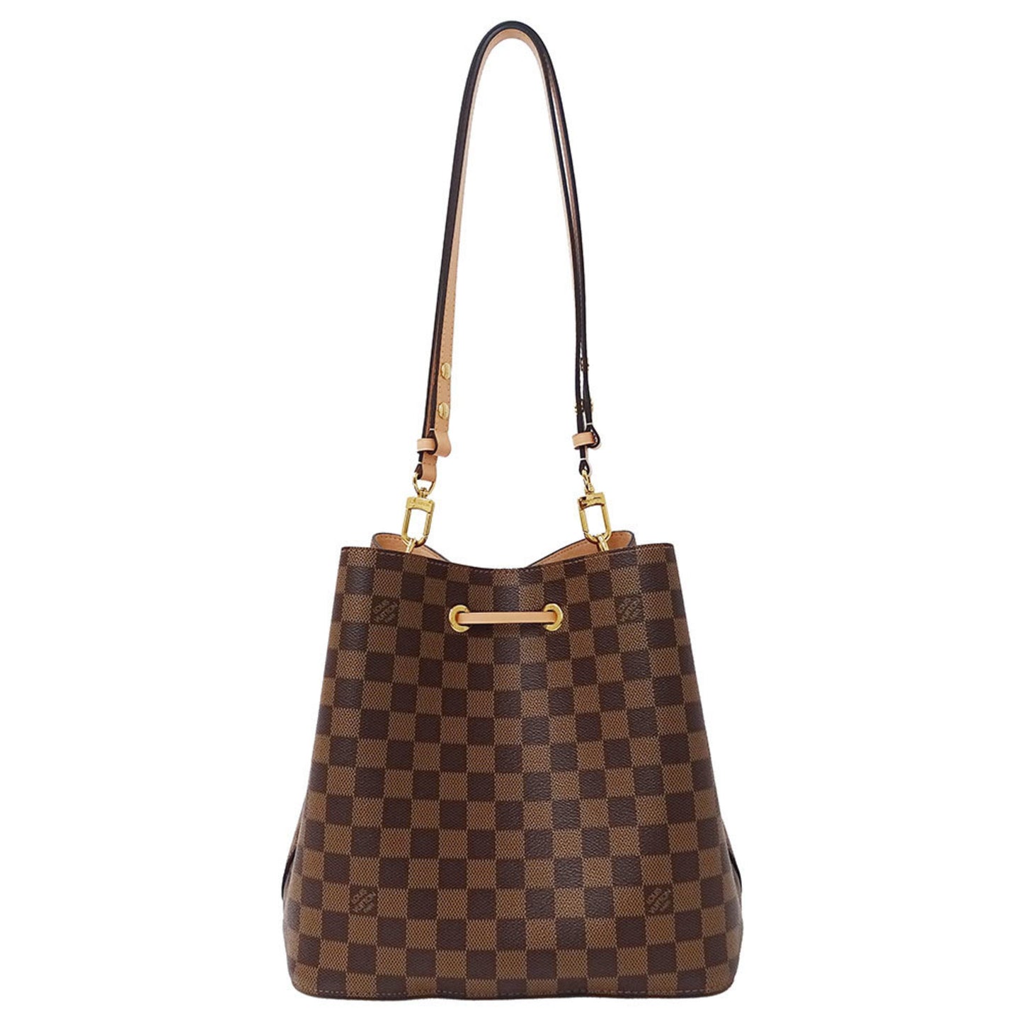 Louis Vuitton Neonoe Venus Damier Canvas Shoulder Bag (Brown/Pink) N40198