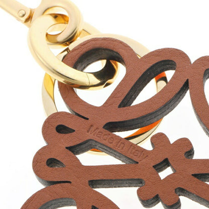 Loewe Anagram Charm Key Ring Calf Leather Orange Yellow Gradient S-158905