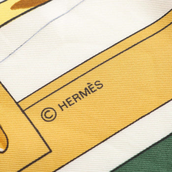 Hermes Herms Mors & Filets Carr 90 Silk Scarf For Women