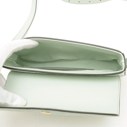 Gucci Gg Leather Super Mini Shoulder Bag Green 772794 Bp