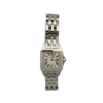 Cartier Santos De Cartier Sm Quartz Stainless Steel Wristwatch