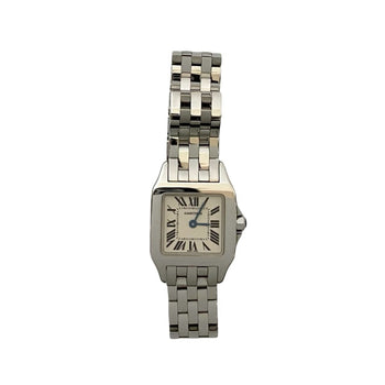 Cartier Santos De Cartier Sm Quartz Stainless Steel Wristwatch