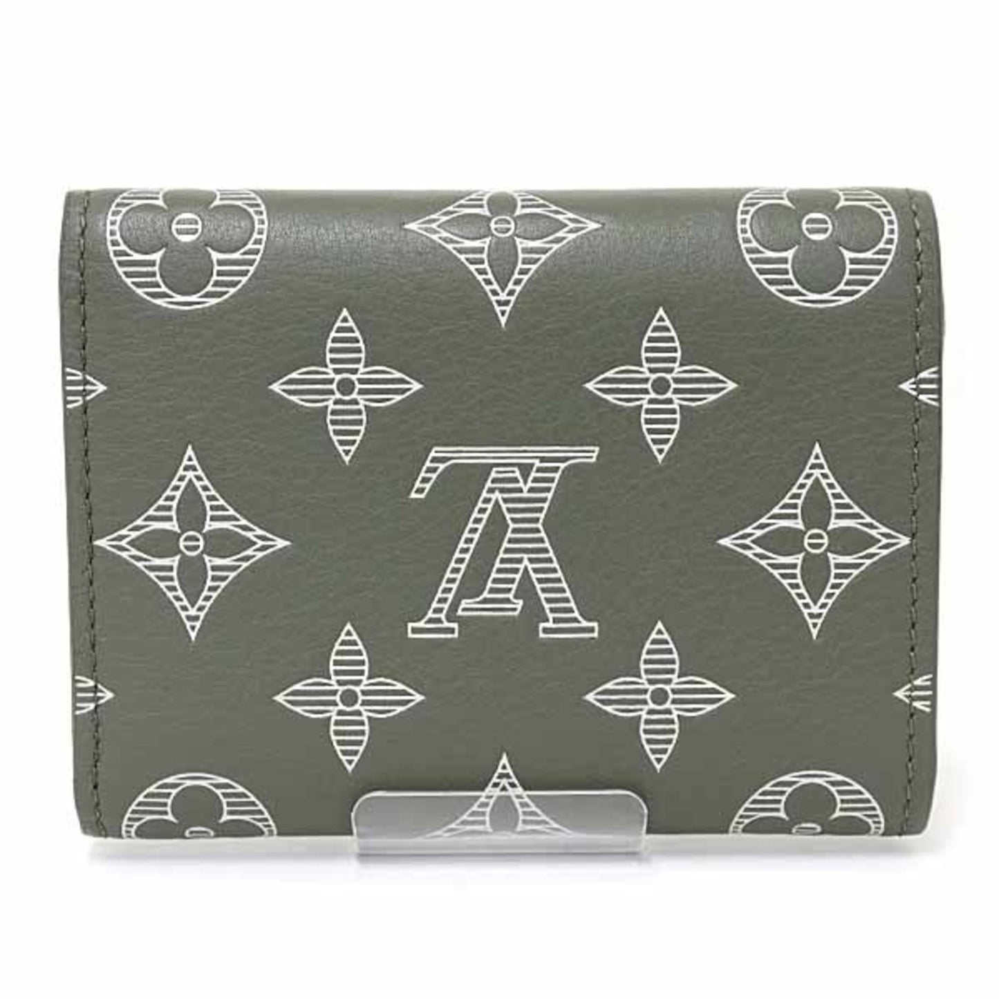 Louis Vuitton Victor Wallet Tri-Fold Monogram Shadow M13216 Olive Green