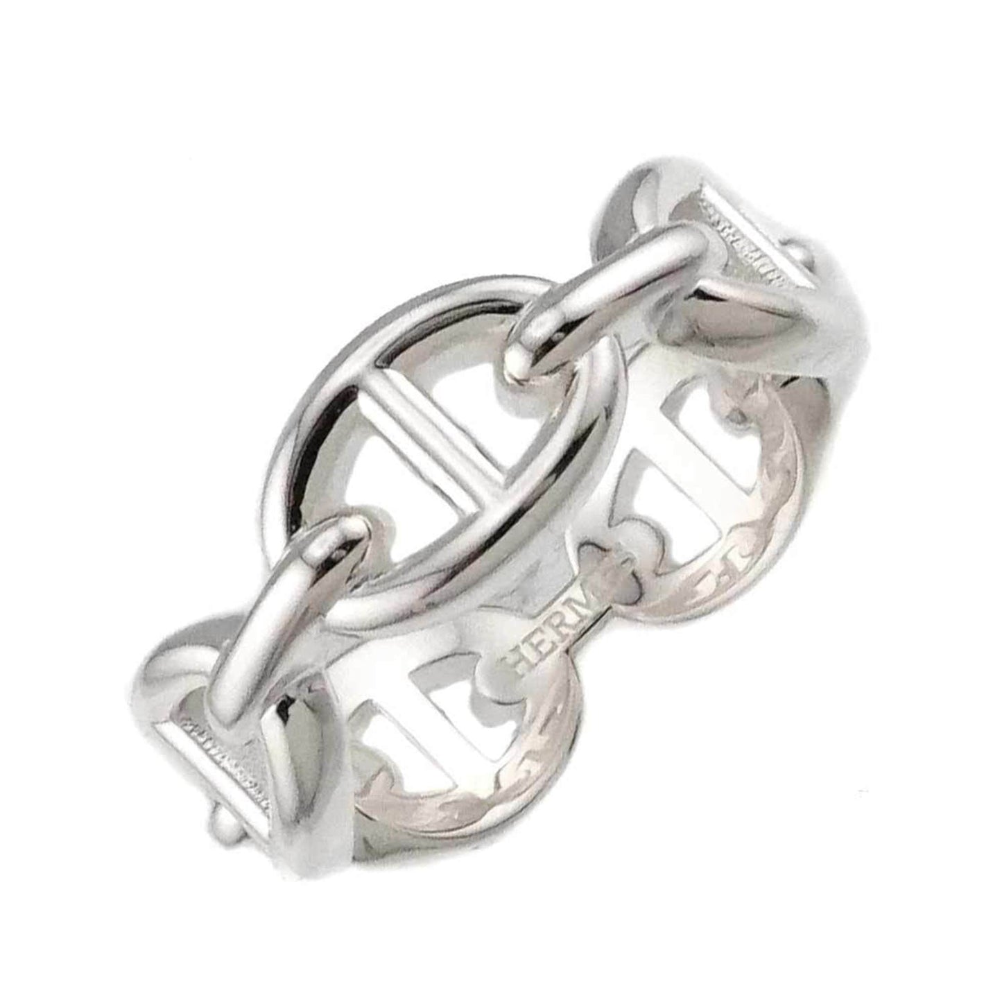Hermes Herms Chaine D'Ancre Enchaine Pm #54 Ring