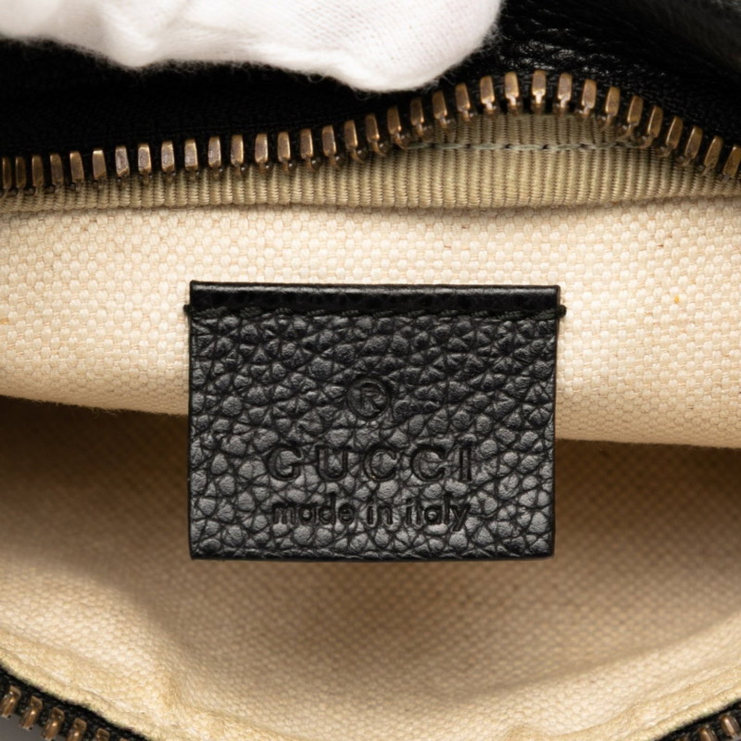 Gucci Sherry Line Body Bag/Waist Bag 527792 Black Leather