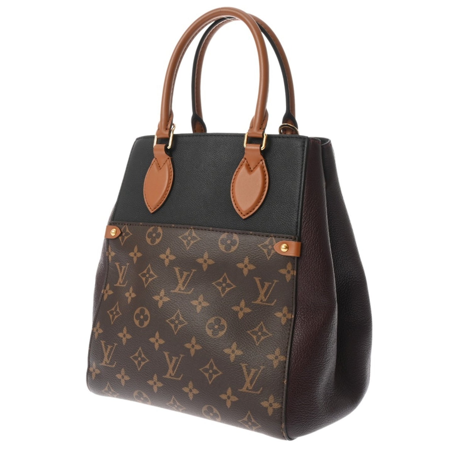 Louis Vuitton Monogram Fold Tote Bag In Noir/Wine Red (M45409) -