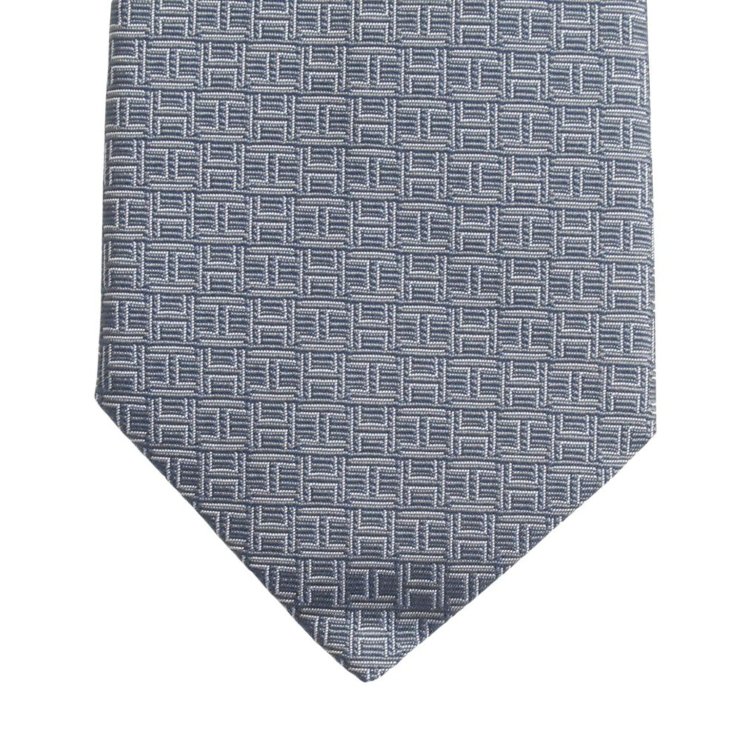 Hermes De Face Et De Profile Regular Tie With H Logo
