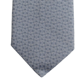 Hermes De Face Et De Profile Regular Tie With H Logo