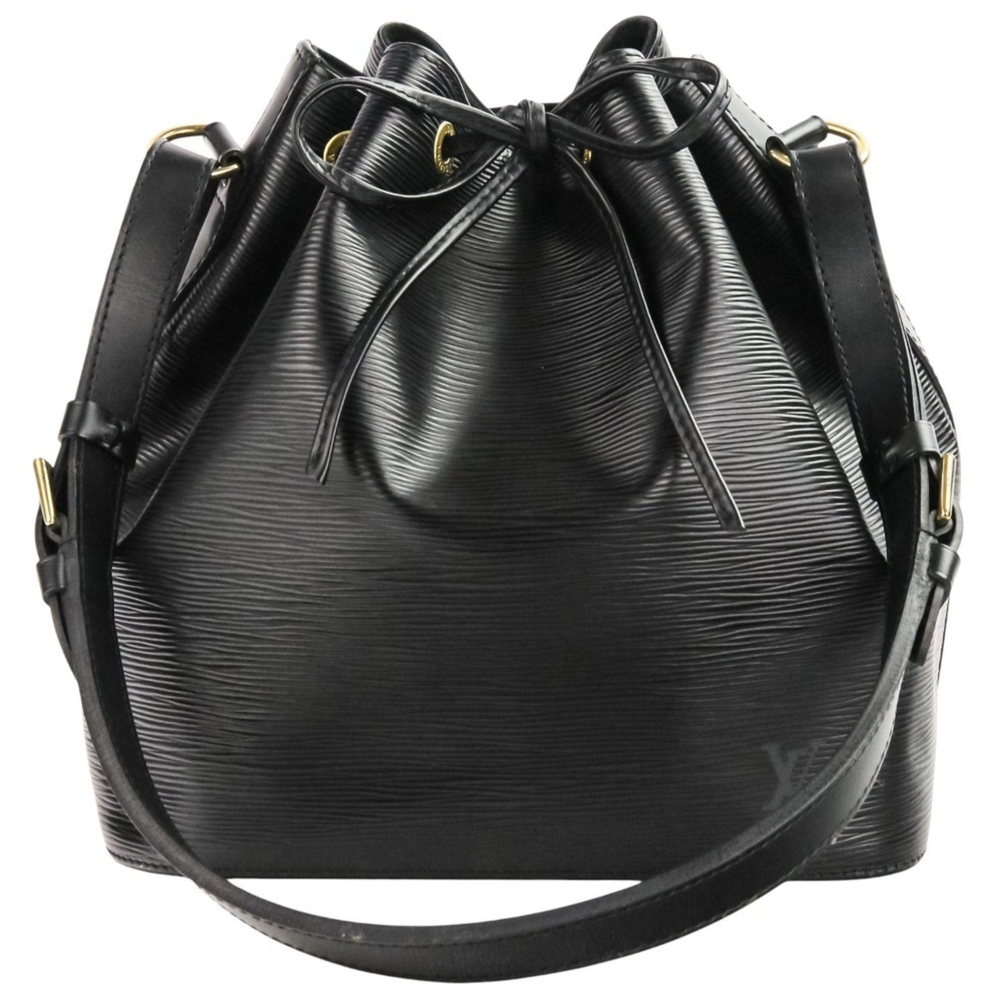 Louis Vuitton Petit Noe Epi Drawstring Shoulder Bag M59012 Black Noir
