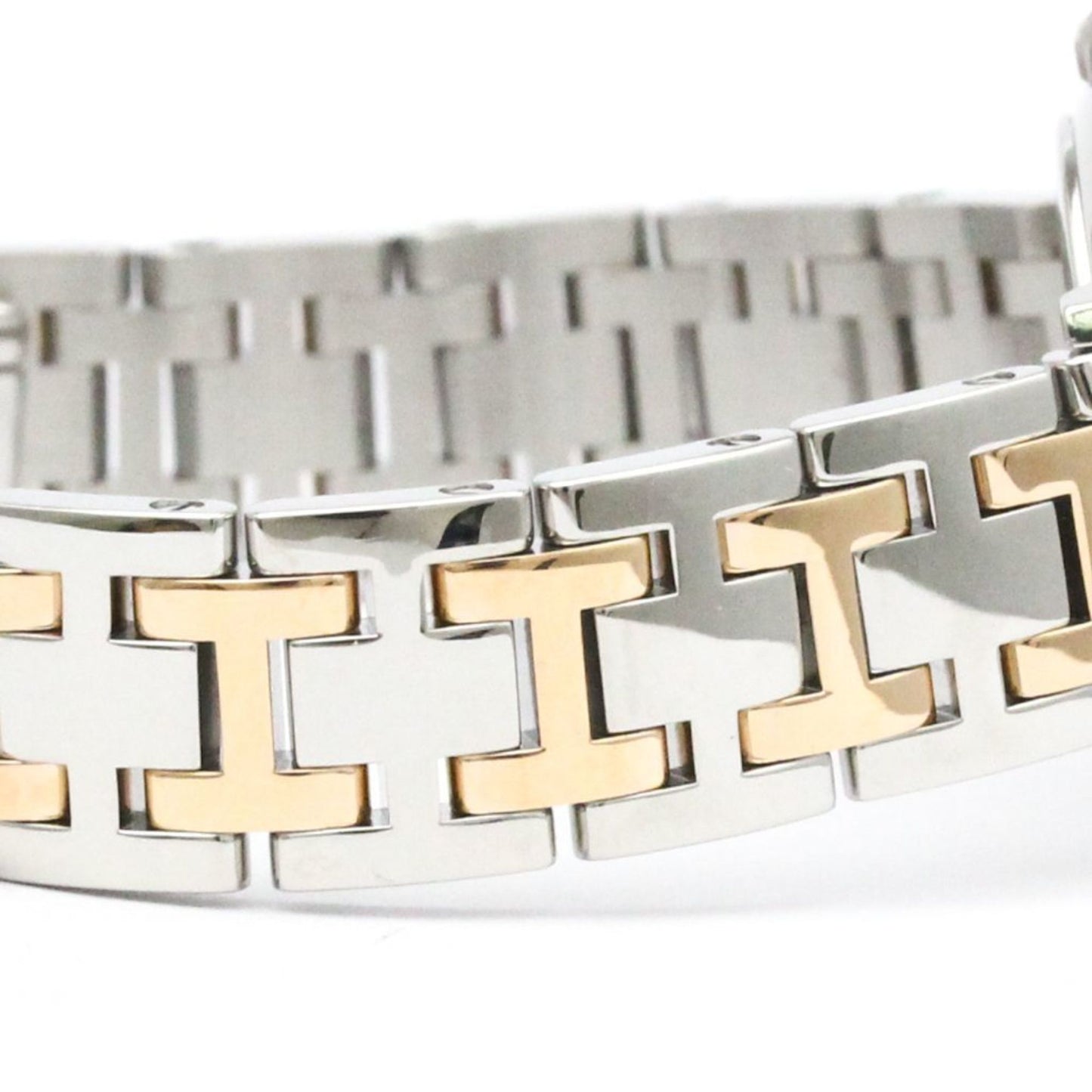 Hermes Clipper Pink Gold Plated Steel