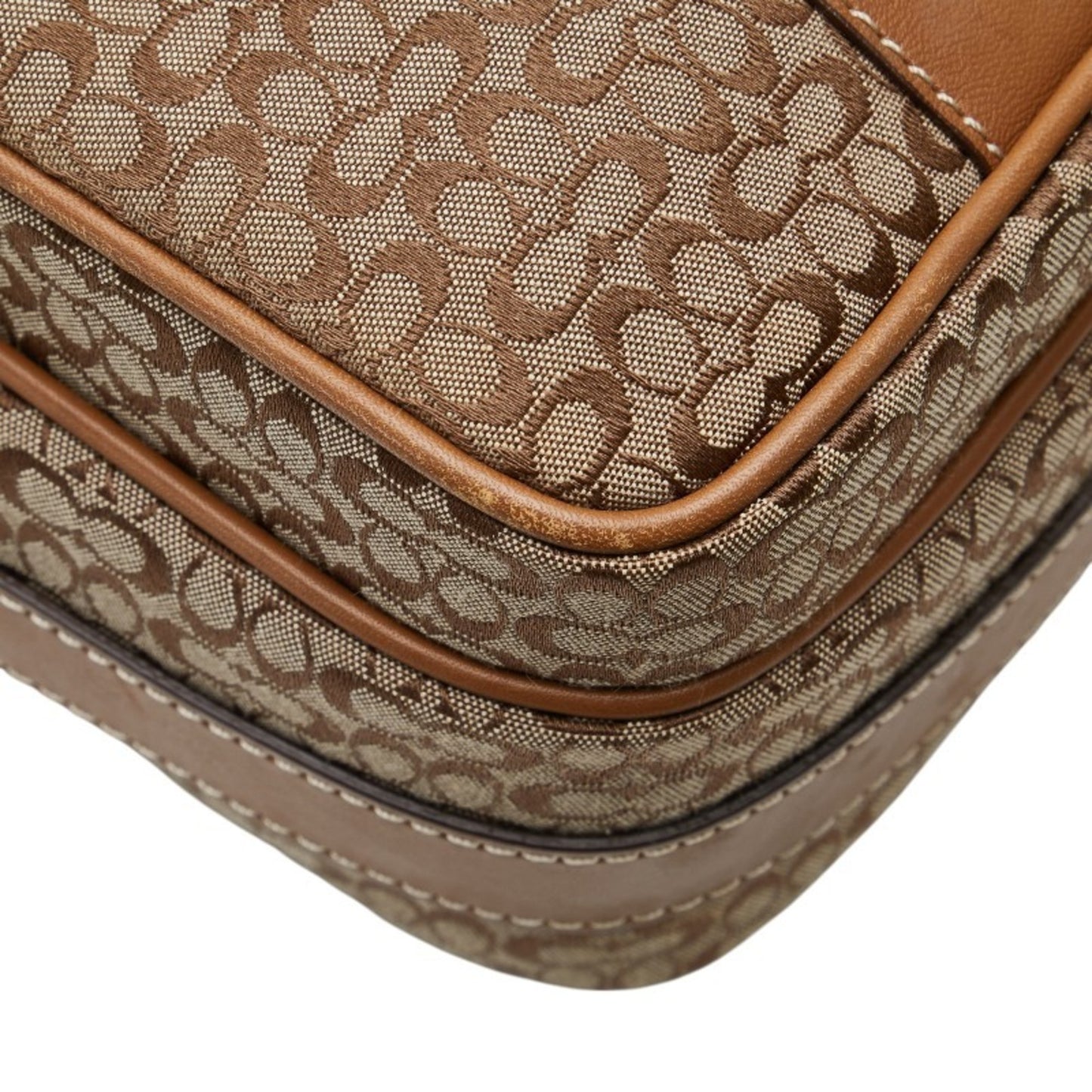 Coach Mini Signature Crossbody Shoulder Bag In Beige