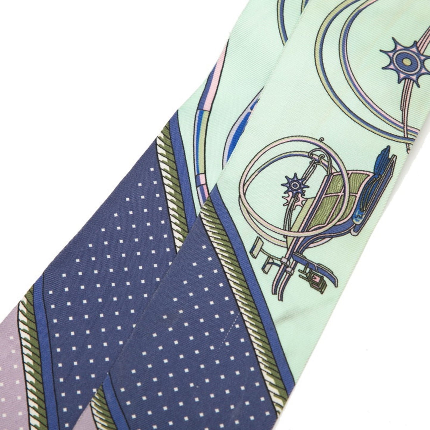 Herms Twilly "Les Voitures A Transformation" Folding Carriage Scarf