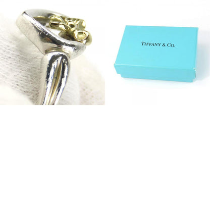 Tiffany & Co. Ring Heart Ribbon Silver 925 K18Yg Approx. 3.2G Yellow Gold #9.5