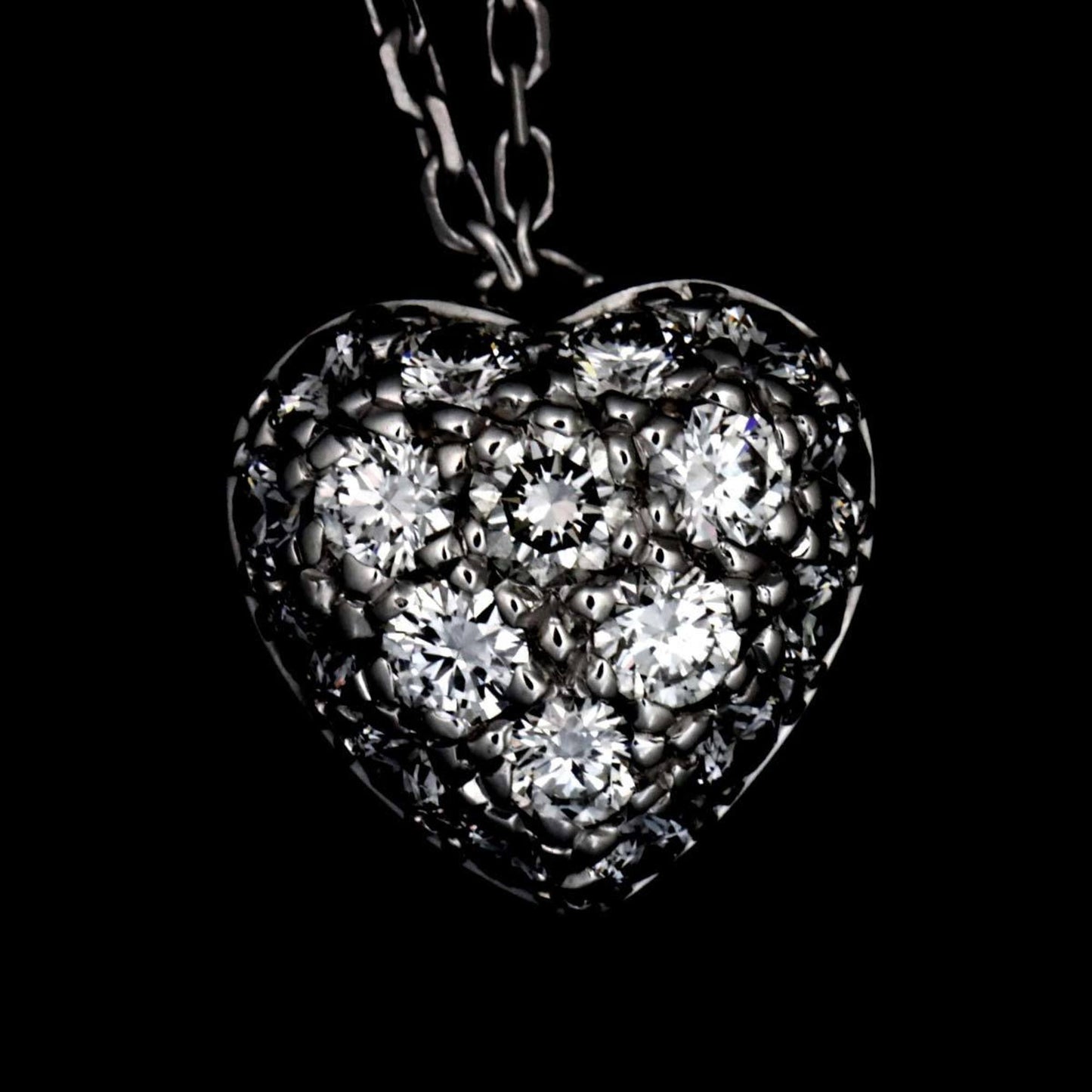 Cartier Heart Pav Diamond Necklace