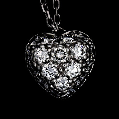 Cartier Heart Pav Diamond Necklace