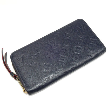 Louis Vuitton Louis Vuitton Zippy Wallet Long Round Monogram Empreinte Marine Rouge M62121 Ic