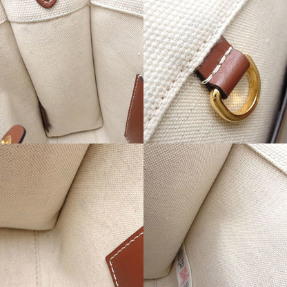 Burberry Freya Tote 8044143 Shoulder Bag Canvas X Leather Natural Brown 351993