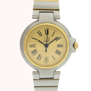 Dunhill Millennium Date Ss Gold Quartz Watch 0029Dunhill
