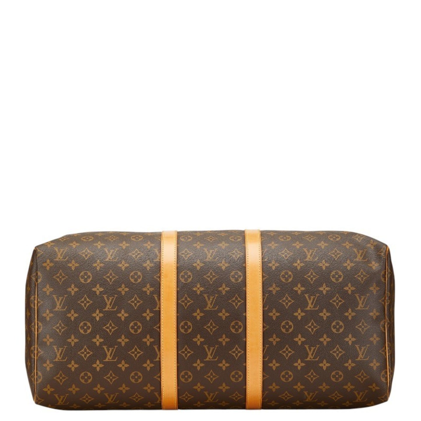 Louis Vuitton Monogram Keepall 55 Boston Bag/Travel Bag M41424 Brown Leather