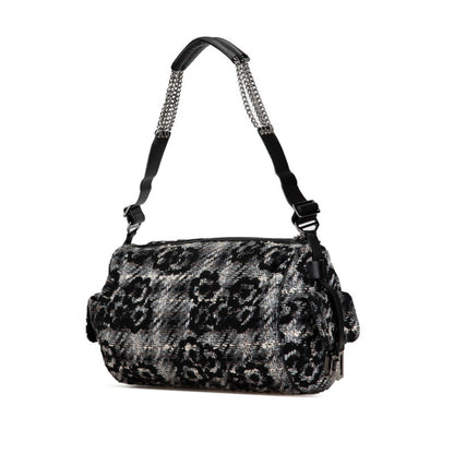 Chanel Camellia Chain Shoulder Bag In Gray