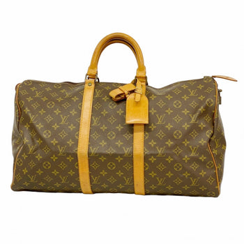 Louis Vuitton Monogram Keepall 50 Boston Bag M41426 Brown