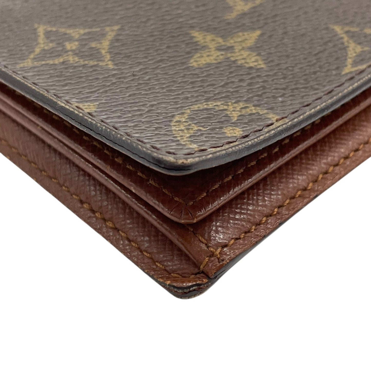 Louis Vuitton Japan Sangapur M60530 Monogram Bifold Business Card Case/Card Case/Pass Case Leather
