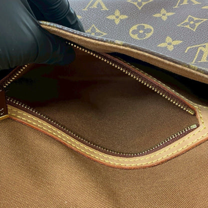 Louis Vuitton Looping Monogram Leather Handbag/One Shoulder Bag Brown 37775