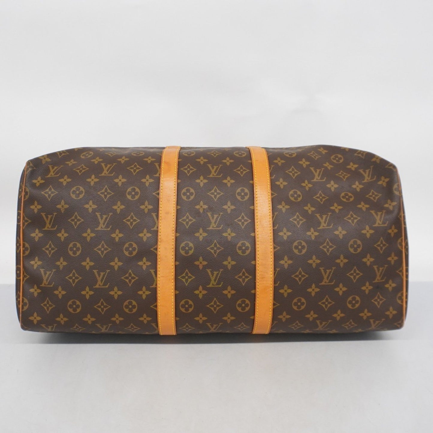 Louis Vuitton Monogram Keepall 55 Boston Bag M41424 Brown