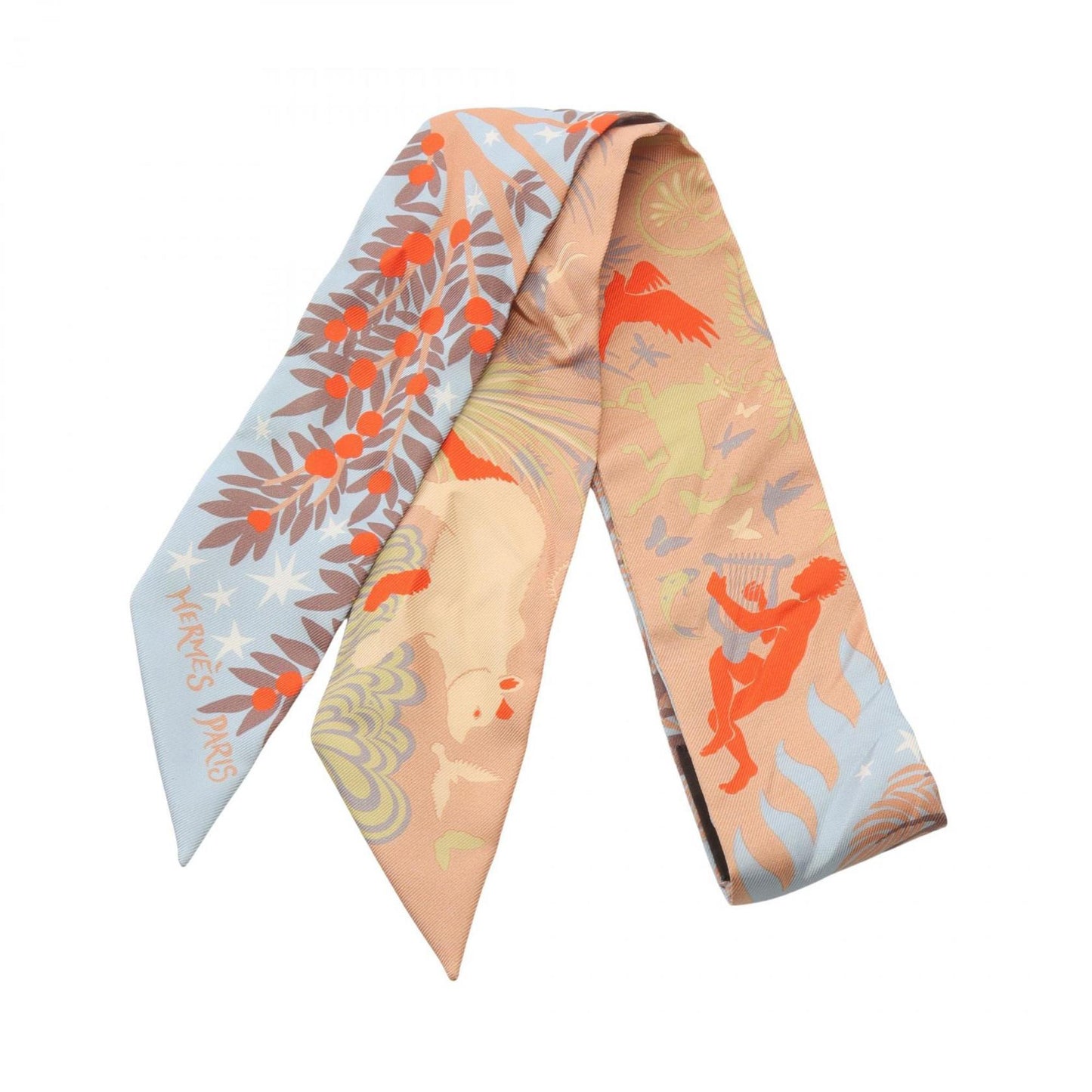 Hermes Herms Le Charme D'Orphee Twilly Silk Scarf
